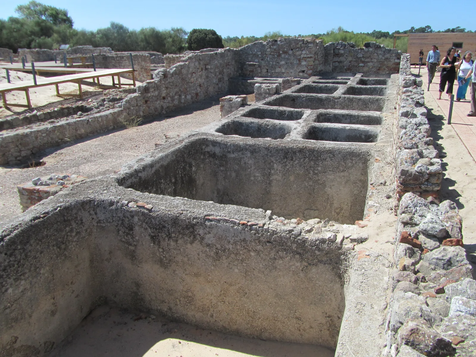 Roman cetariae ruins on the Tróia Peninsula